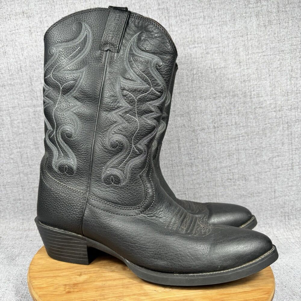 Justin Boots Men's Size 14 D Leather Western Cowboy